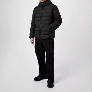 Vente en gros de doudoune chaude d'hiver pour hommes, veste légère matelassée à capuche, imperméable au vent et à la mode en plein air - Product Image 5