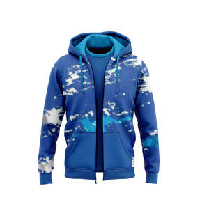 Sudadera con Capucha Personalizada con Logotipo, Sudadera con Capucha Completa con Cierre para Hombre, Sudadera de Forro Polar al por Mayor, Sudadera Extra Grande, Sudadera Sublimada - Product Image 1