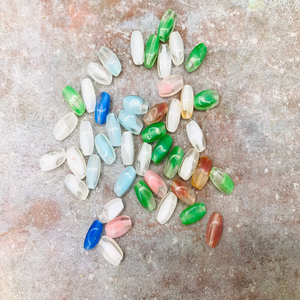 Vente en gros de perles vénitiennes et vintage en verre de Murano petites perles d'espacement de couleurs mélangées pour bracelets et fabrication de bijoux - Product Image 3