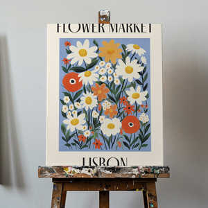 Motif de nature morte du marché aux fleurs de Lisbonne, Portugal - Product Image 6