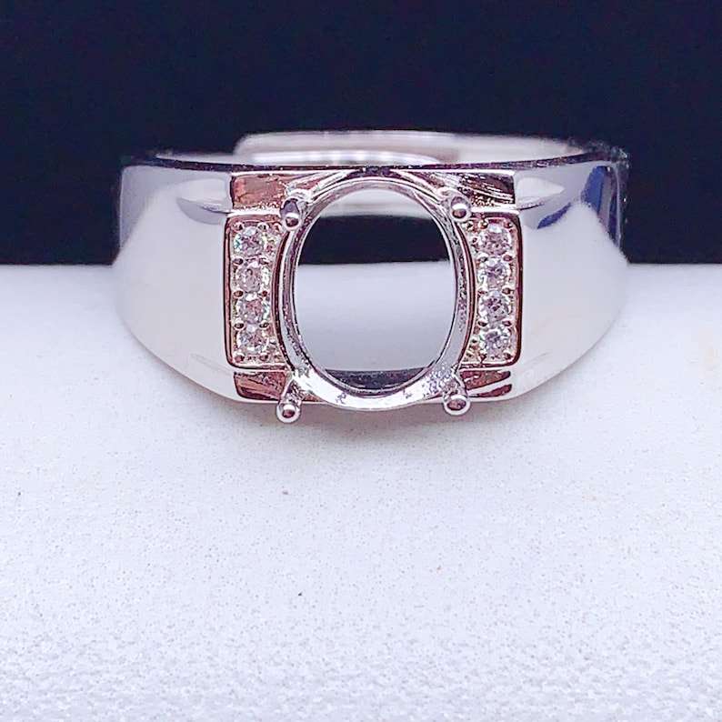 14k gold filled 8x6 oval claw setting