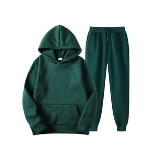 2023 logotipo personalizado hombres pantalones de chándal conjunto Casual 2 uds sudaderas + pantalón trajes gimnasio salón ropa con capucha sudaderas con capucha - Product Image 1