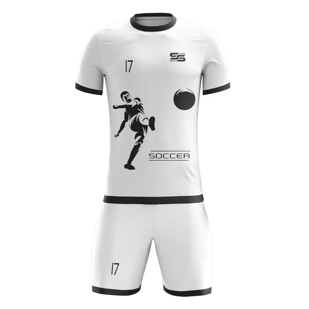 2 pieces custom made Soccer football jersey and short high quality team wear training match clothes in cheap prices
