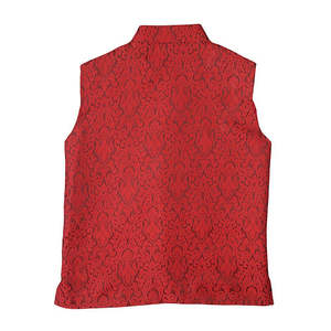 Gilet Jamawar pour garçons - Rouge - Product Image 3