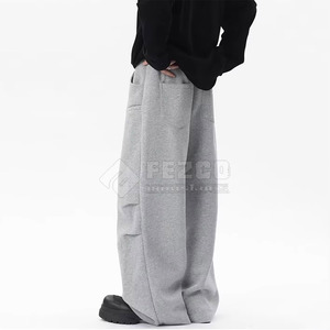 Pantalones de chándal de algodón ajustados para hombre a la moda cintura elástica secado rápido transpirable ligero Casual cómodo en Stock - Product Image 3