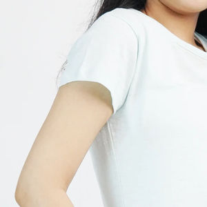 T-shirt à manches courtes en coton épais imprimé sur mesure de haute qualité, tricoté à la machine, tissu tissé d'été, style décontracté, OEM - Product Image 3