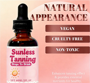 Gouttes autobronzantes liquides pour le corps et le visage, naturelles, biologiques, 60 ml, marque privée OEM, pour la santé de la peau des femmes - Product Image 3