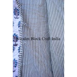 Chaqueta Kantha Reversible de Invierno, Hecha a Mano, 100% Algodón, Clásica, Acolchada, Ecológica, para Mujer, con un Elegante y Moderno Diseño - Product Image 4