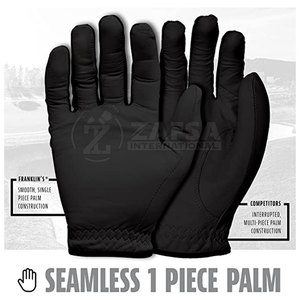Gants de golf en cuir cabretta avec logo personnalisé main gauche avec impression camouflage en cuir véritable pour le sport - Product Image 5