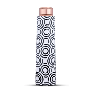 Botella de agua de cobre de diseño minimalista, buena calidad, estilo premium, vasos impresos, artículos de regalo perfectos - Product Image 1