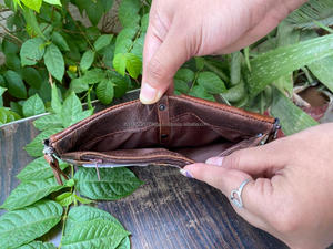 Cartera de cuero auténtico para hombre, billetera de piel auténtica, tarjetero, soporte para ATM, multiusos, con logotipo personalizado, gran oferta - Product Image 6