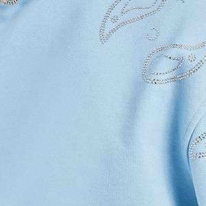 2025-26 New Arrival Men's Winter Casual Style Custom Streetwear Sun Faded <b>Rivet</b> Full Pullover Rhinestone Hoodie 100% Cotton - Product Image 4