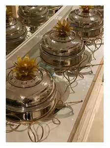 Fournitures de restaurant Plat à friture pour service de nourriture Chauffe-plats pour buffet Prix de gros Plats en acier inoxydable pour hôtel - Product Image 4