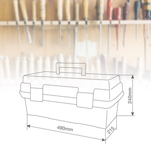 Caja de Herramientas 18L. 480x245x215 mm. (GSC 502080001) - Product Image 4