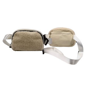 Sherpa oblicuo multifuncional para deportes al aire libre y ocio, bolso de cintura de forro polar, fabricación OEM - Product Image 2