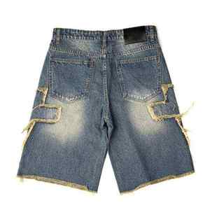 Meilleur article Short en jean pour hommes Vente en gros Design personnalisé Respirant Bonne qualité Summer Street Wear - Product Image 5