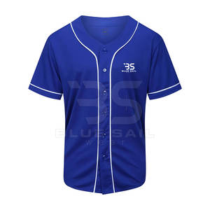 Maillot de baseball d'équipe personnalisé vêtements de sport respirants pour hommes avec nom et numéro du joueur maillot de baseball léger pour hommes - Product Image 1