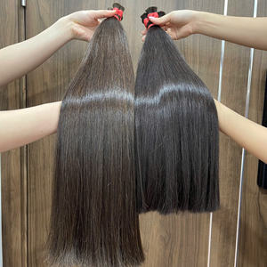 Extensiones de cabello a granel alineadas con cutícula de cabello vietnamita recto de color al por mayor gran stock listo para enviar - Product Image 1