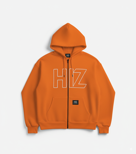 Sweat à capuche zippé noir personnalisé de qualité supérieure avec logo à coutures blanches imprimé Streetwear sweats à capuche de mode pour hommes en gros 2025 - Product Image 6