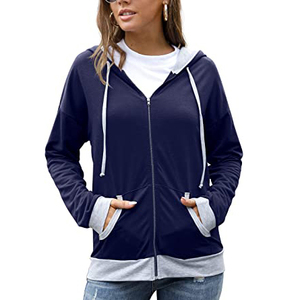 Sudaderas con Capucha, Nueva Llegada, Precio al por Mayor, Cierre Frontal con Bolsillos, Sudadera Ecológica para Mujer, Uso Invernal, Superventas 2022 - Product Image 5