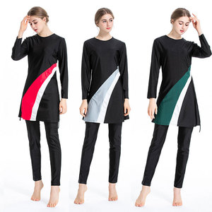 Long Sleeve Modest Swimwear for Muslim <strong>Women</strong> Included Hijab and Full Cover Modest <strong>Swim</strong> <strong>Skirt</strong> - Product Image 2