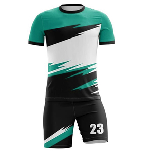 Men's Custom Soccer Football Uniform Set Breathable Short Sleeve <b>Jersey</b> <b>Jackets</b> and Team Name Logo Printing OEM Service - Product Image 5