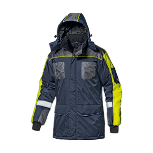 Chaqueta deportiva de seguridad personalizada Hi Viz, capucha, impermeable, reflectante, ropa de seguridad para invierno, cierre de cremallera transpirable de alta visibilidad - Product Image 1
