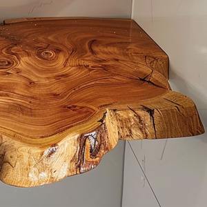 Vente en gros d'étagère d'angle en bois Brill Live Edge Design Art Déco Cadeau Diwali écologique fait à la main Usage intérieur fonctionnel - Product Image 5