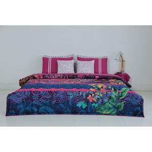 Funda de edredón o colcha tamaño King con diseño de enredaderas iridiscentes para añadir un toque de color y estilo a tu dormitorio - Product Image 2
