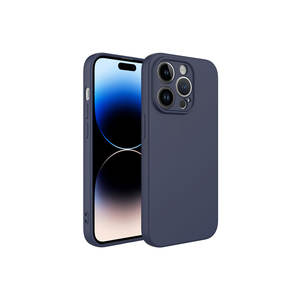 Funda de Silicona Azul Marino Netzy para iPhone 14 Pro, Protección de Cámara SAF, Funda Trasera Antigolpes Mara Launch, Compatible con Plus - Product Image 1