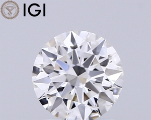 6.61 MM IGI Certified 1.05 Carat CVD Lab Grown Diamond Round Cut F VVS2 For <b>Men</b> <b>Ring</b> or Designer Jewelry - Product Image 1