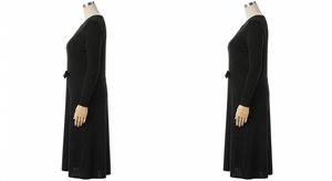 Vestidos de Noche de Punto de Talla Grande, Tejido Elástico Suave Antiarrugas, Ropa Formal Elegante, Vestido de Fiesta, Ajuste Cómodo, Moda - Product Image 3