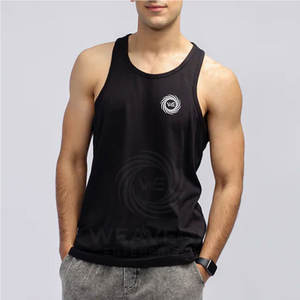 Camiseta sin Mangas Deportiva y de Entrenamiento para Hombre, de Alta Calidad, Tejida, 100% Algodón, Informal, Ecológica, de Secado Rápido - Product Image 1