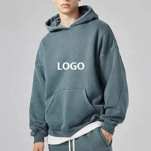 Sudadera con Capucha para Hombre, Nueva, de Felpa de Poliéster/Algodón Grueso, Transpirable, Informal, de Invierno, Corte Regular, Estampado Digital Sólido - Product Image 1