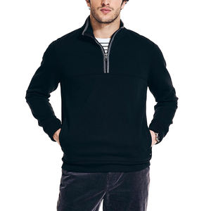 Oem Premium Quality <b>Half</b> <b>Zip</b> <b>Sweatshirt</b> Cotton Fleece Cotton Blended Stylish Streetwear <b>Men's</b> Quarter <b>Zip</b> <b>Sweatshirts</b> <b>Men</b> - Product Image 1