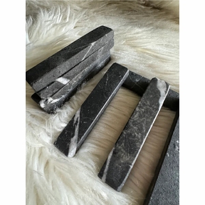 Reposacuchillos de Mármol Negro de Lujo, Moderno y Minimalista, Soporte para Cuchillos y Tenedores, Resistente al Calor, para Hotel y Restaurante - Product Image 5