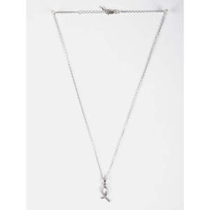 Collar con Colgante Lia de Plata de Ley 925 CLARA, Chapado en Rodio, con Perla de Agua Dulce, Circonita y Diamante, en Oro Rosa, Ideal para Regalo - Product Image 4
