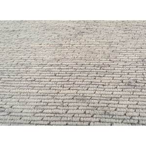 Contour Grey & Black Hand Loom Wool <b>Rugs</b> 10mm Thick Rectangular Abstract Pattern for Home Hallway or <b>Bedside</b>-Model Hwl-295 - Product Image 3