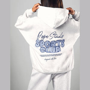 Sudadera con capucha de punto para mujer Suéter con capucha cálido y elegante con puños acanalados y dobladillo para trajes de clima frío - Product Image 2