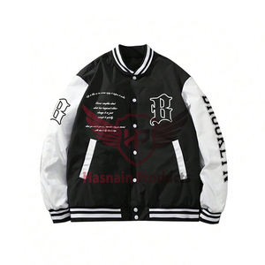 Haute qualité personnalisé brodé laine corps Baseball uniforme veste Streetwear vêtements Stand Hip Hop Letterman Varsity vestes - Product Image 1