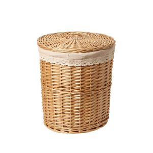 Paniers de rangement en rotin tissés à la main et peu encombrants Bac en osier Durable et léger Fabriqué au Vietnam Service personnalisé - Product Image 3