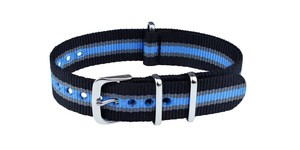 Unisex N134 Black Blue Professional Durable Nylon Straps Soft Smart <b>Watch</b> Bands Light Water-Resistant Breathable Sport <b>Watches</b> - Product Image 3