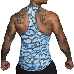 Ropa de hombre de último estilo, camisetas sin mangas por sublimación, camisetas sin mangas de nuevo diseño para hombre, ropa informal transpirable al por mayor - Product Image 4