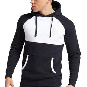 Ropa de calle de alta calidad Sudadera con capucha Ropa de moda Hombre Sudaderas Panelings Estampado de pantalla Sudaderas con capucha Combinación de colores - Product Image 1