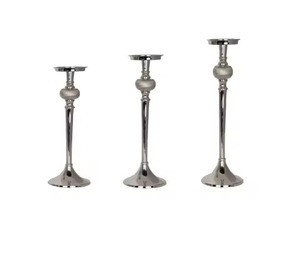 Bougeoir en métal de qualité supérieure pièce décorative de table moderne pour salle à manger chambre style à la maison - Product Image 5