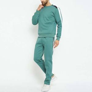 Nouvel ensemble de survêtement d'hiver à imprimé uni, 2 pièces, jogging pour homme, sweat-shirt et pantalon de survêtement, respirant, coton écologique - Product Image 3