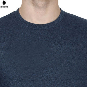 Sweat-shirt à col ras du cou pour hommes 100% coton 300GSM Logo personnalisé Sweats à capuche d'hiver Technique brodée Épaule tombante Tissu polaire solide - Product Image 2