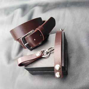 Cuero puro Diseño moderno Nuevo cinturón de cuero genuino Hombres Hebilla de metal de alta calidad Cinturones de cuero Masculino - Product Image 5