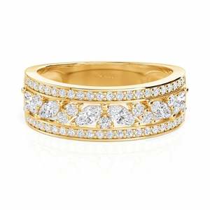 Jeulia Olivetta Eternity Wedding Band Diamond <b>Ring</b> for Women - Product Image 1
