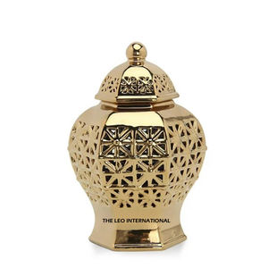 Ollas y tarro de jengibre con pegatina esmaltada Color rosa y blanco Metal Heavy Duty Utensilios de cocina Suministros de mesa decorativos - Product Image 4